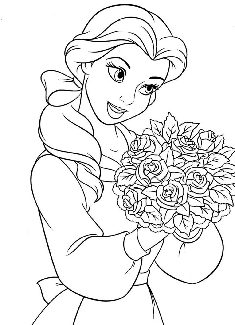 Coloring Pages For Girls Disney Princess | Cartoon Coloring pages ...