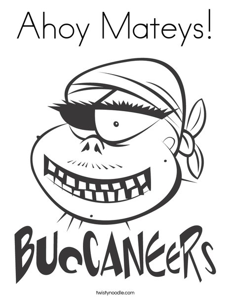 Ahoy Mateys Coloring Page - Twisty Noodletwistynoodle.com