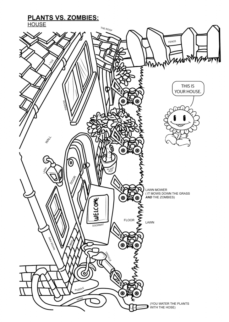 Plants vs Zombies Coloring Pages – coloring.rocks!