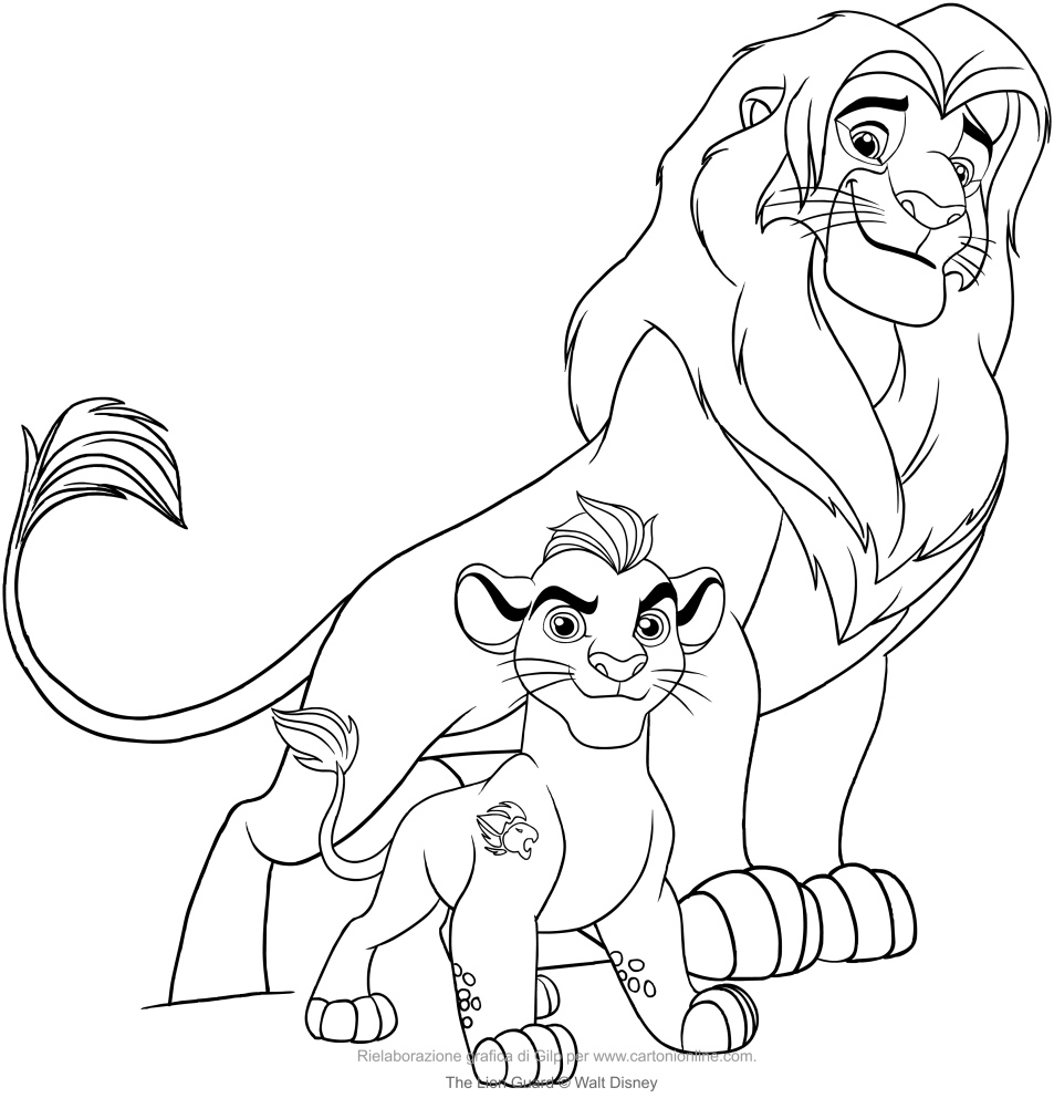 Kion Lion Guard Coloring Pages (Page 1) - Line.17QQ.com