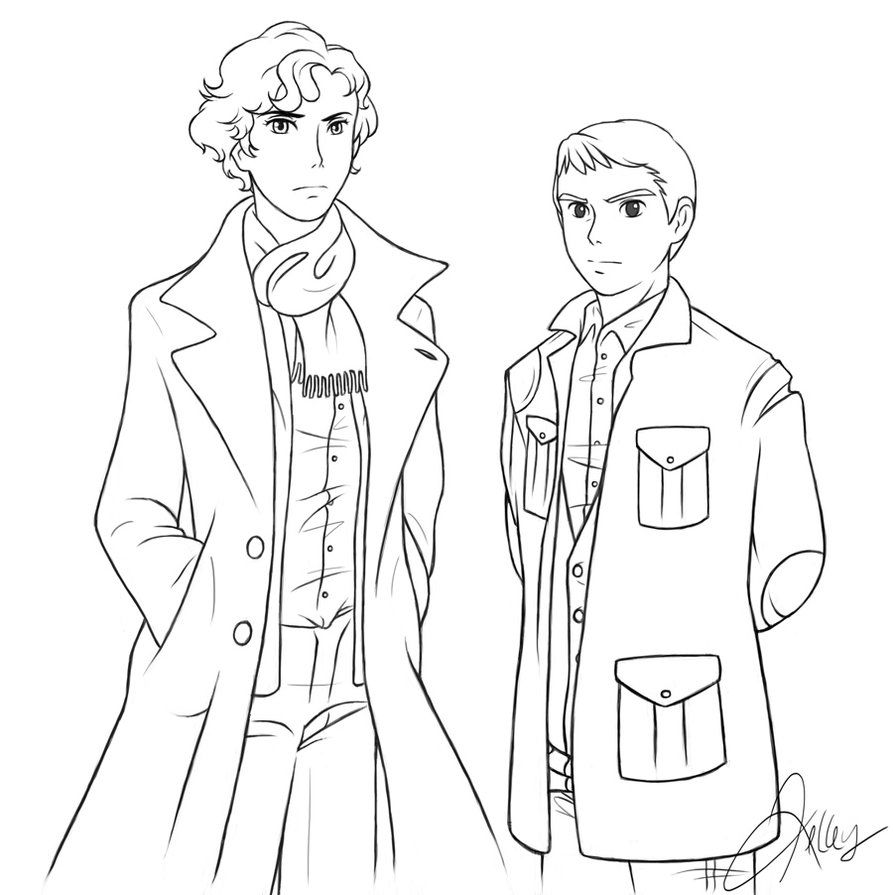 sherlock coloring pages | Sherlock: Miyazaki by BlueEyedPerceiver ...