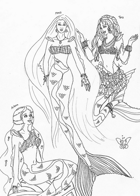 H20 Mermaid Adventures Coloring Pages