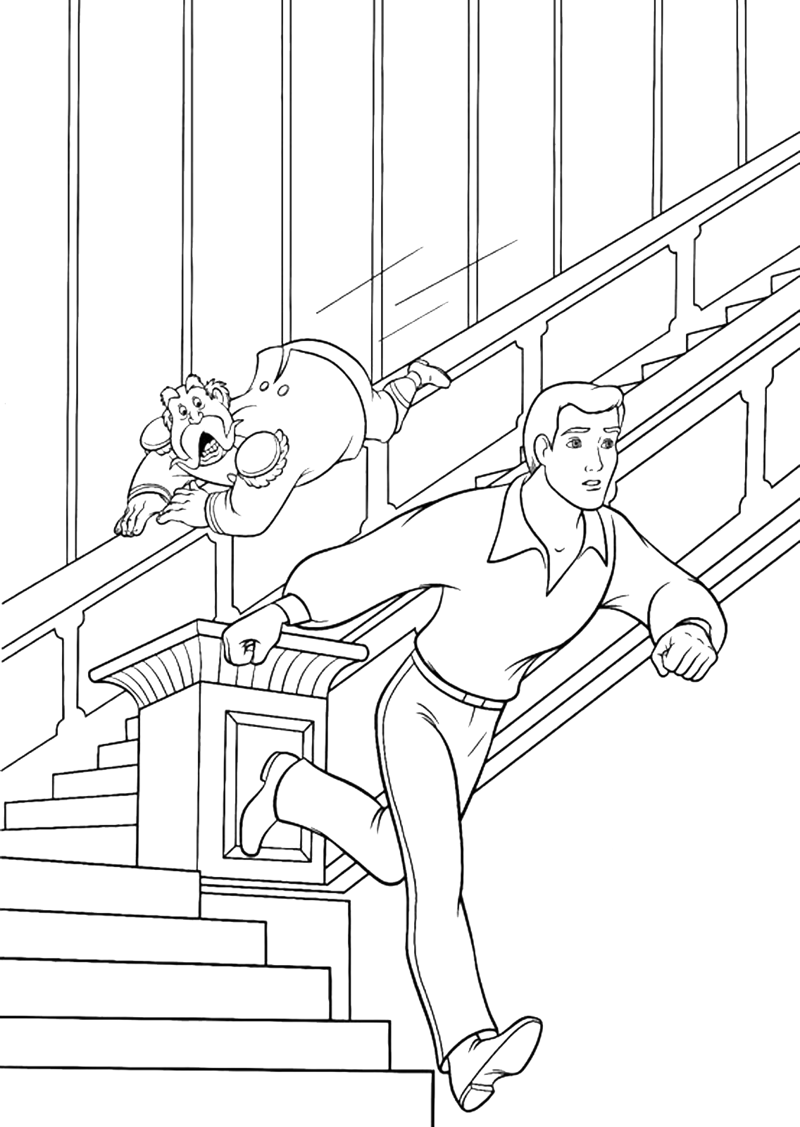 Cinderella - The King throws himself down the stairs to stop the Prince