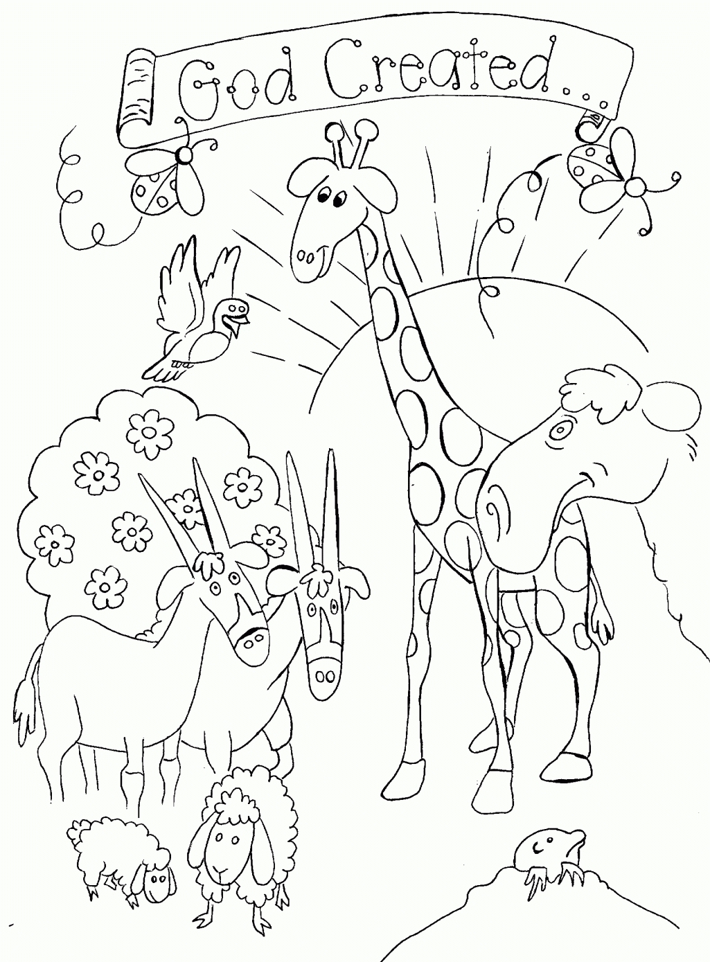 Creation Coloring Pages For Preschoolers Bible Story Coloring Free ...