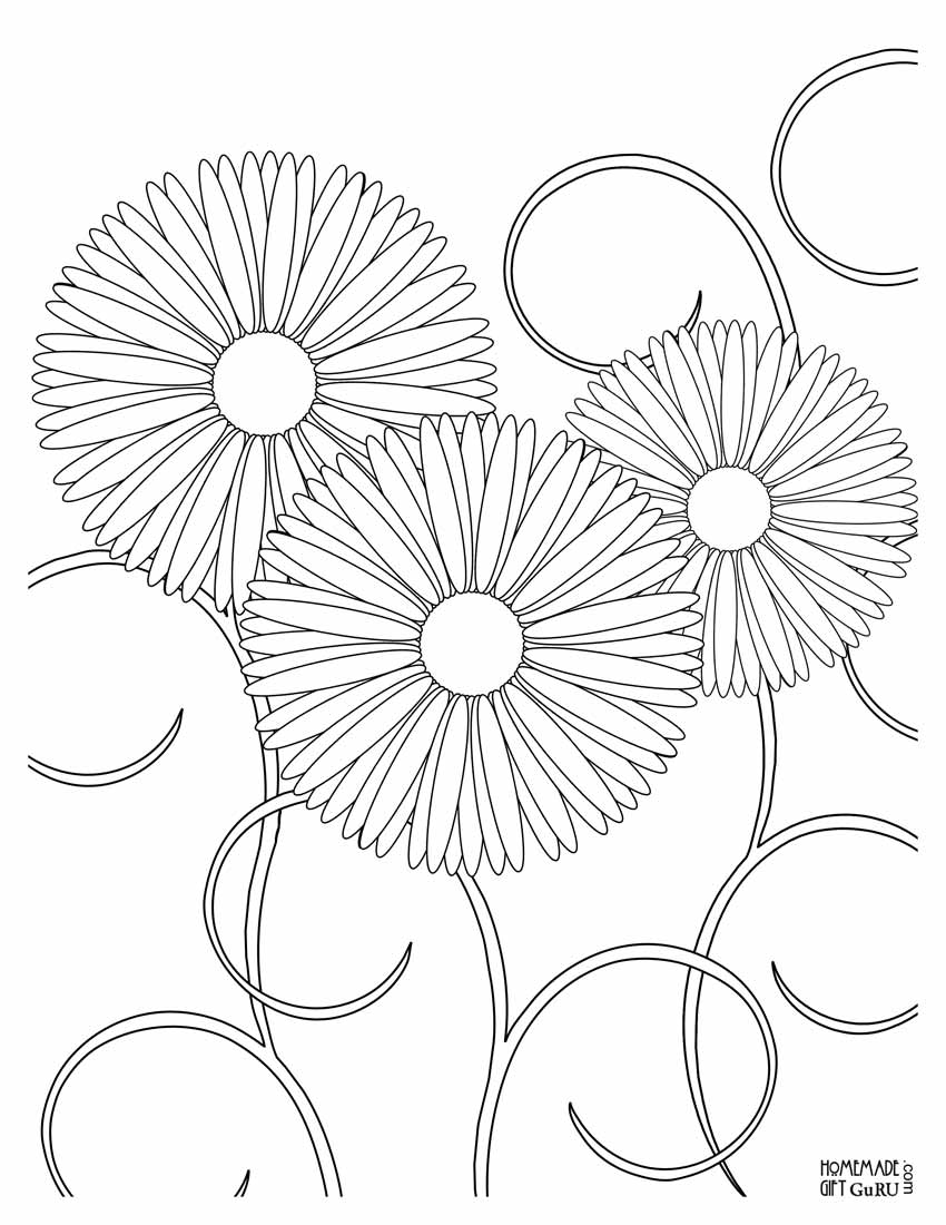 Pretty Flower Coloring Pages Printable Coloring Page For Kids ...