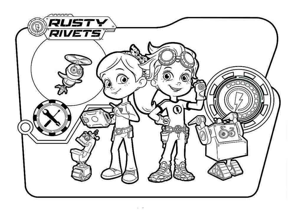 Rusty Rivets coloring pages