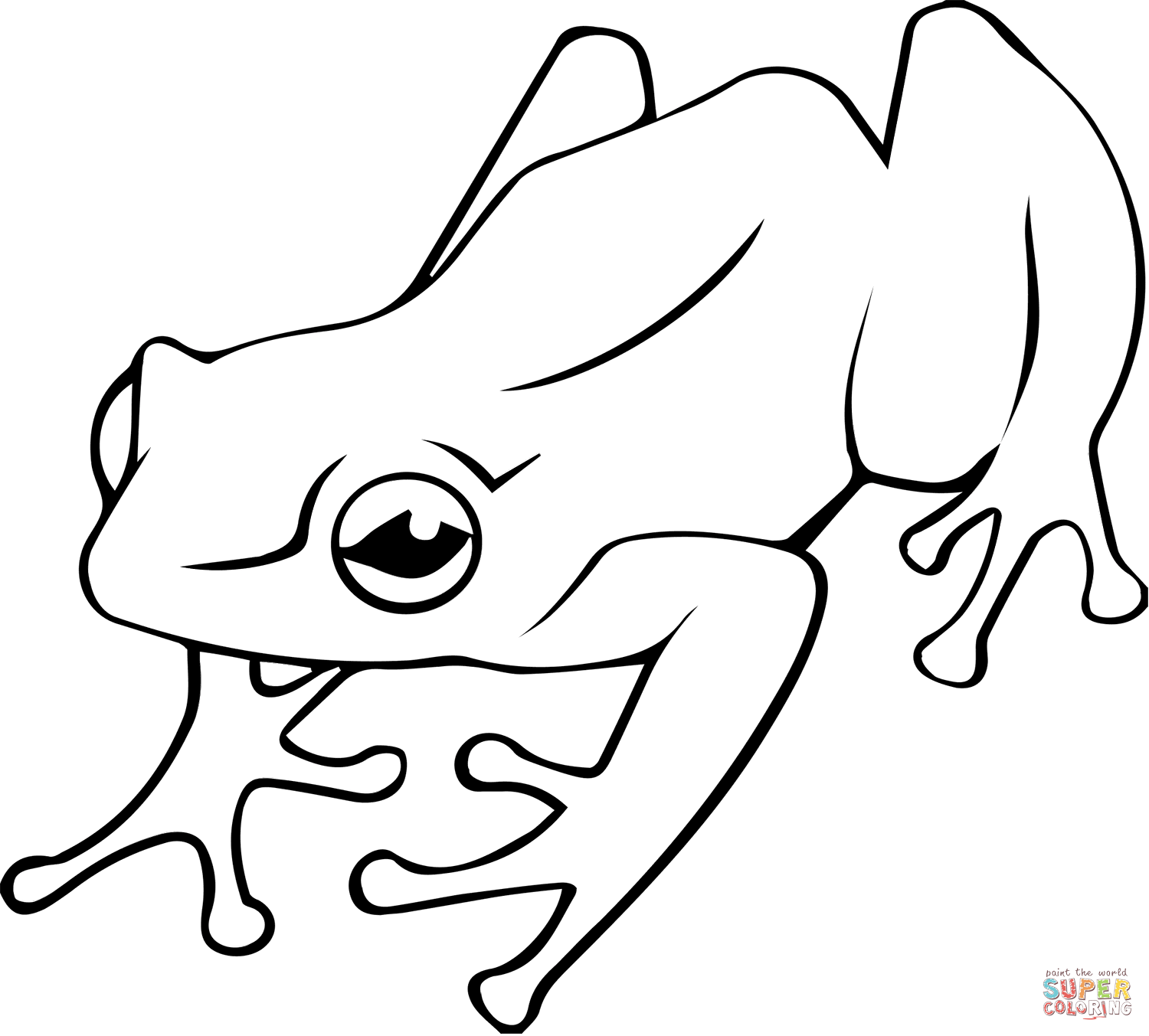 Poison Dart Frog coloring page | Free Printable Coloring Pages