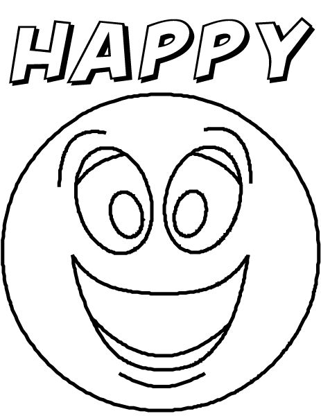 Feeling Faces Coloring Pages | Feelings faces, Emotion faces, Emotions cards