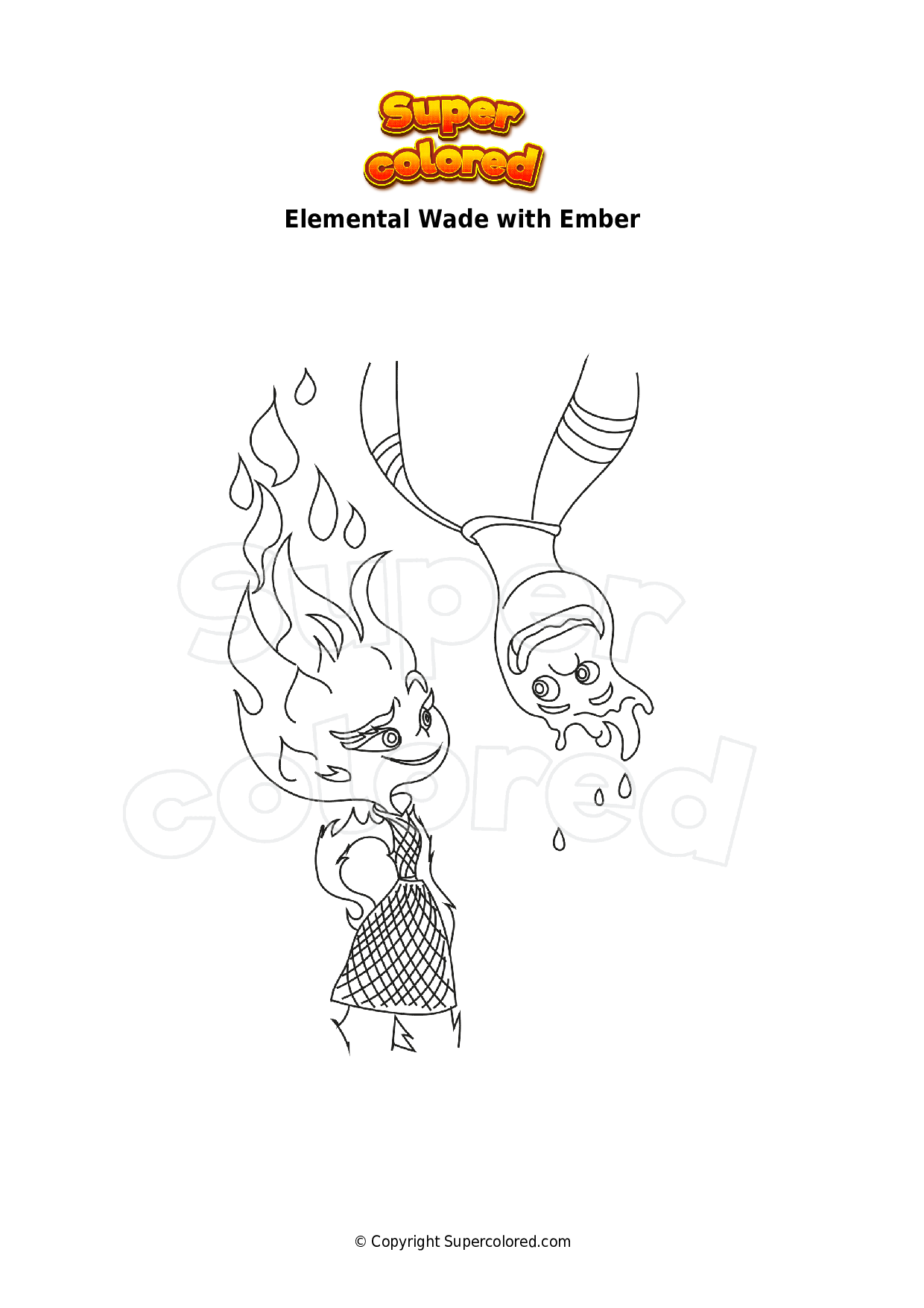 Coloring Pages - Elemental - Supercolored
