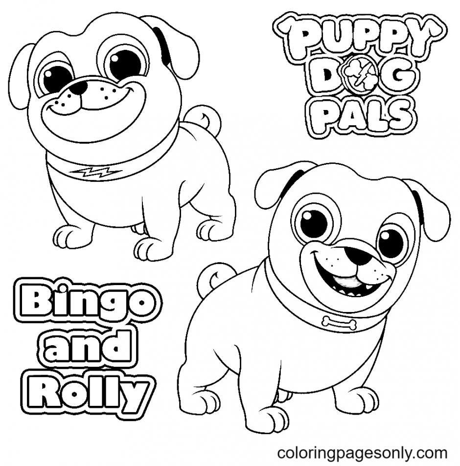 Puppy Dog Pals Coloring Pages