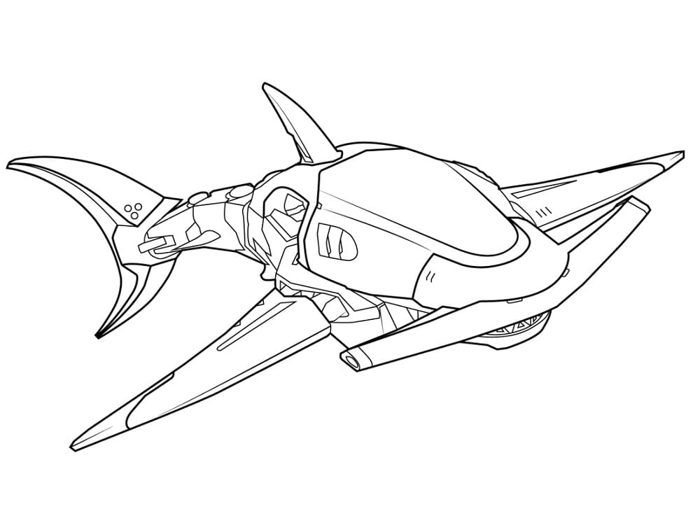 Sail Shark in Fortnite Coloring Page - Free Printable Coloring Pages for  Kids