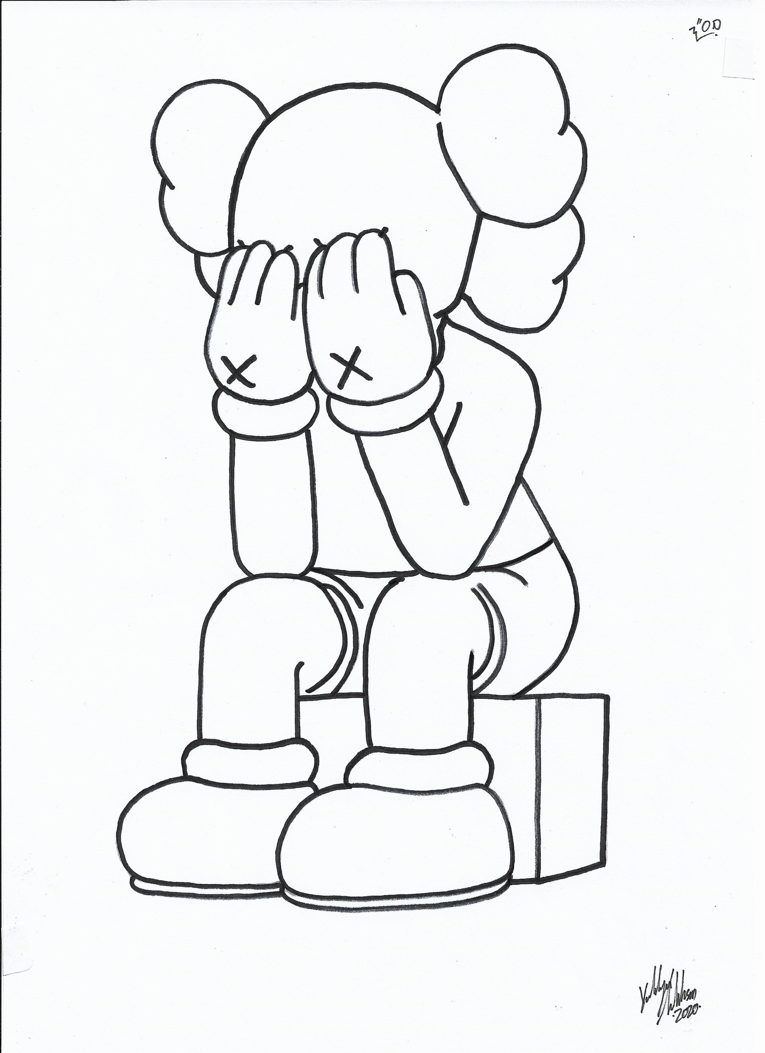 After Kaws | Falkson Art Co. | Doodle art designs, Hand art drawing, Mini  canvas art