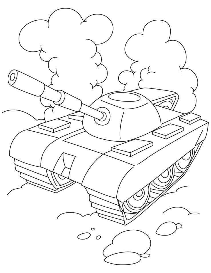 Awesome Tank Coloring Page - Free Printable Coloring Pages for Kids