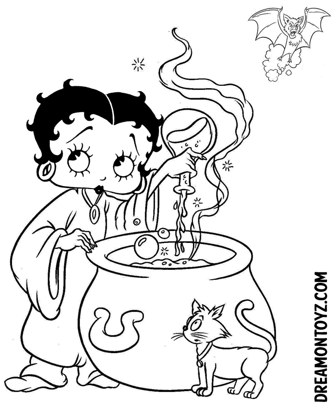 Betty Boop Coloring Pages To Print - Coloring Pages For All Ages