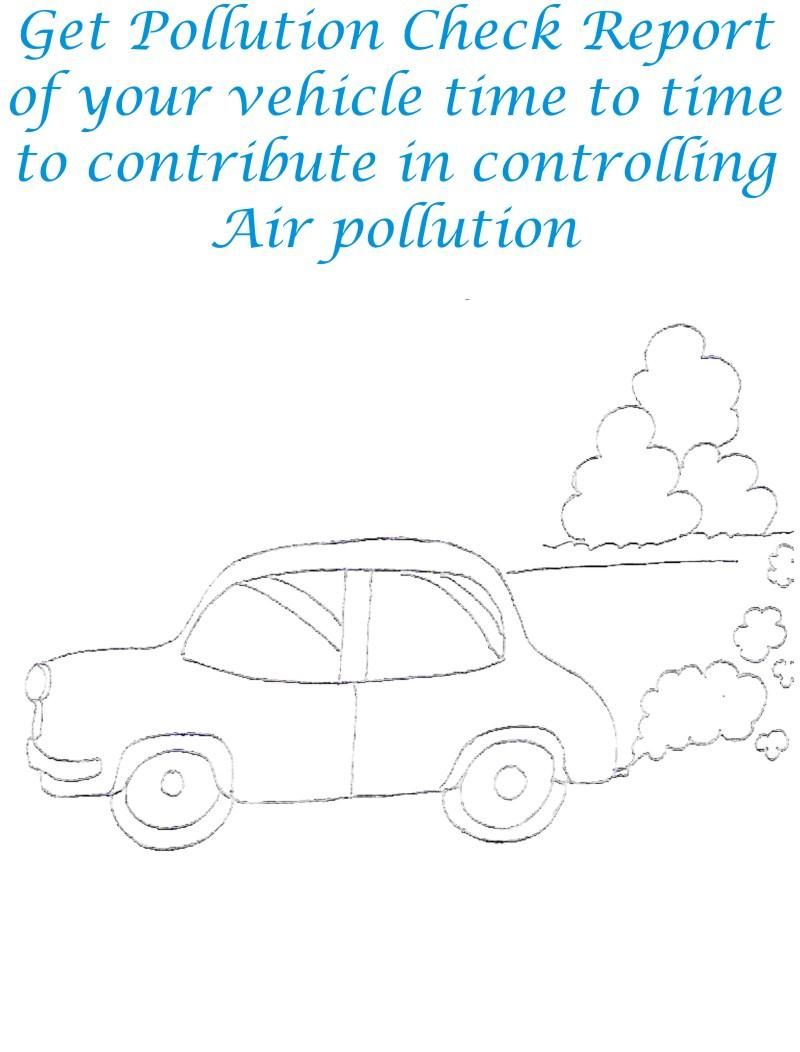 Pollution Check To Control Pollution Coloring Page