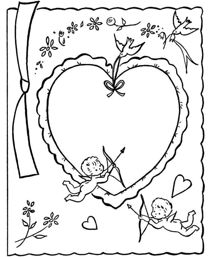 valentine cards for kids to color | Maria Lombardic