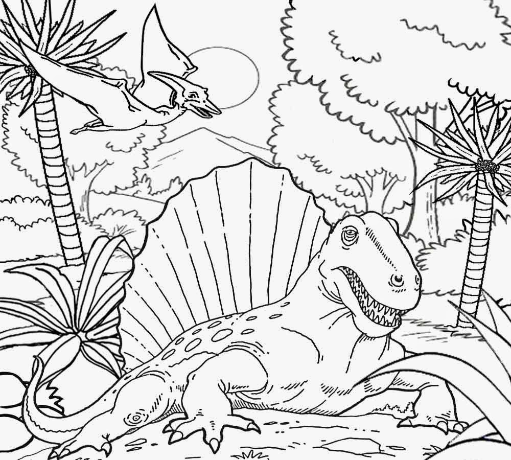 Dimetrodon Coloring Page