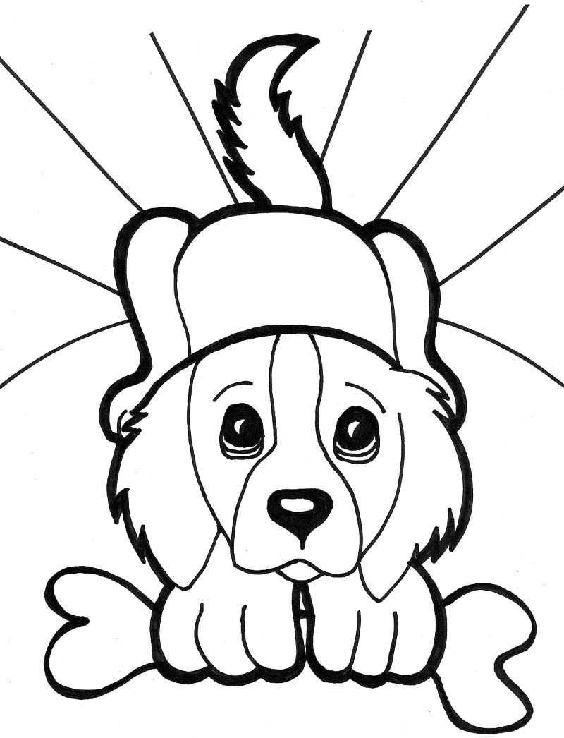 Coloring Pages Of Cute Puppies And Kittens - Coloring