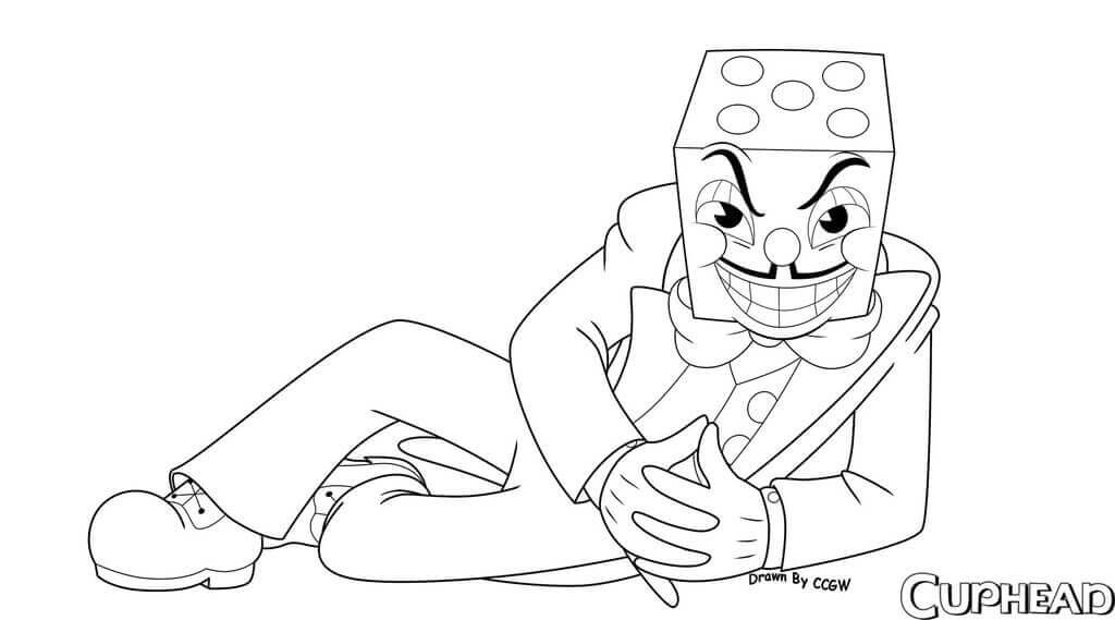 10 Free Printable Cuphead Coloring Pages