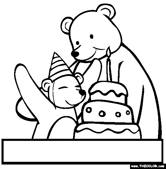 Birthday Online Coloring Pagesm.thecolor.com
