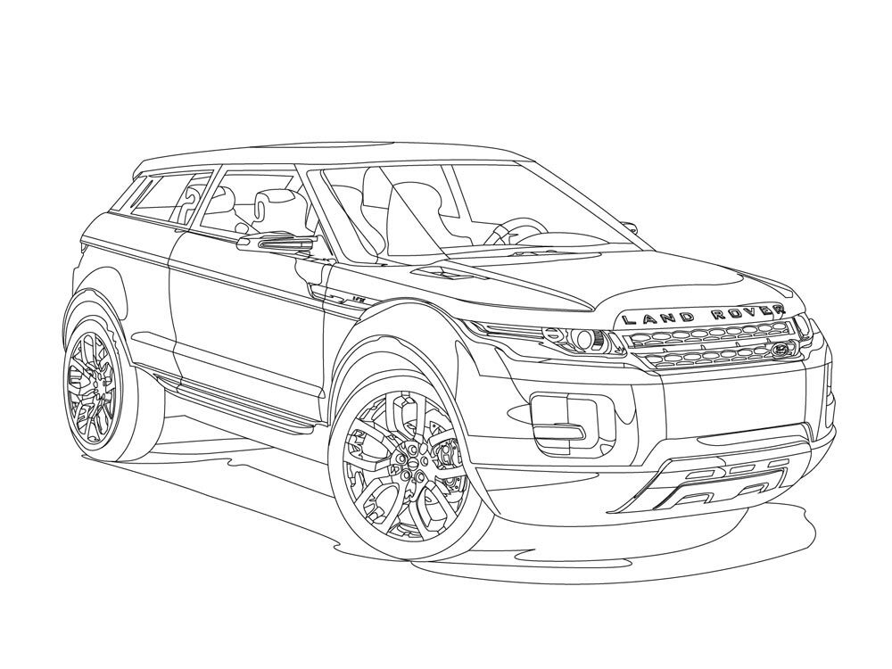 Land Rover coloring pages. Free Printable Land Rover coloring pages.
