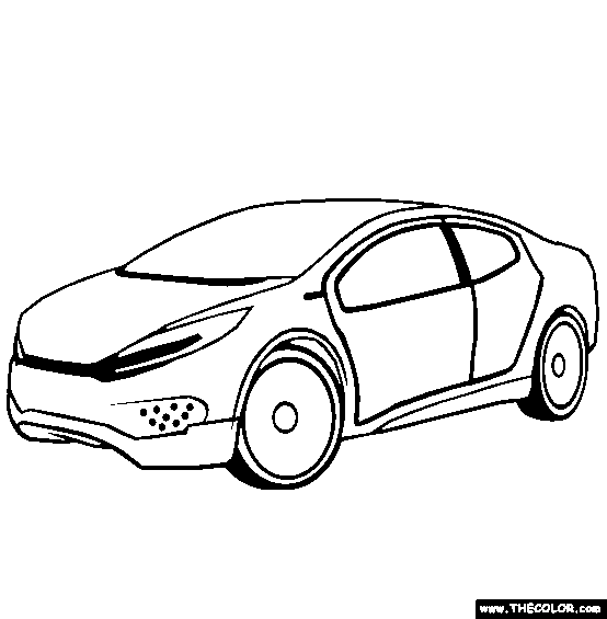Car Online Coloring Pages | TheColor.com