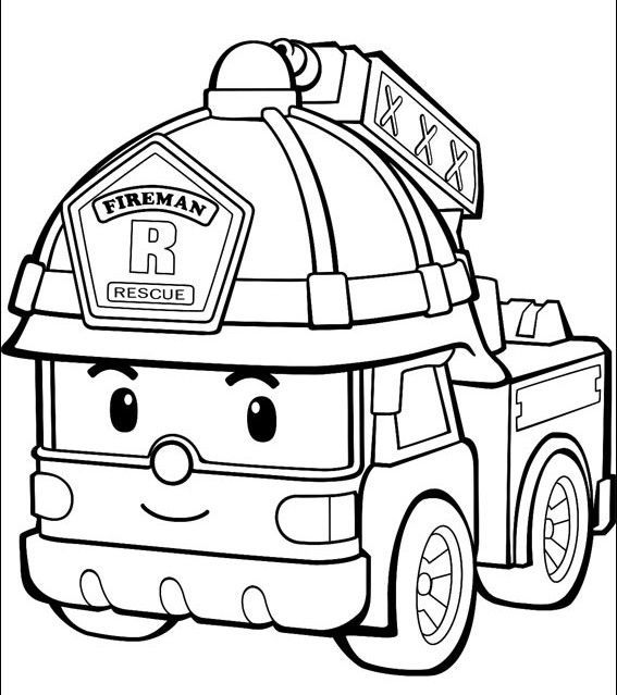 Fire Truck Coloring Pages For Toddlers | Truck coloring pages, Cars coloring  pages, Coloring pages