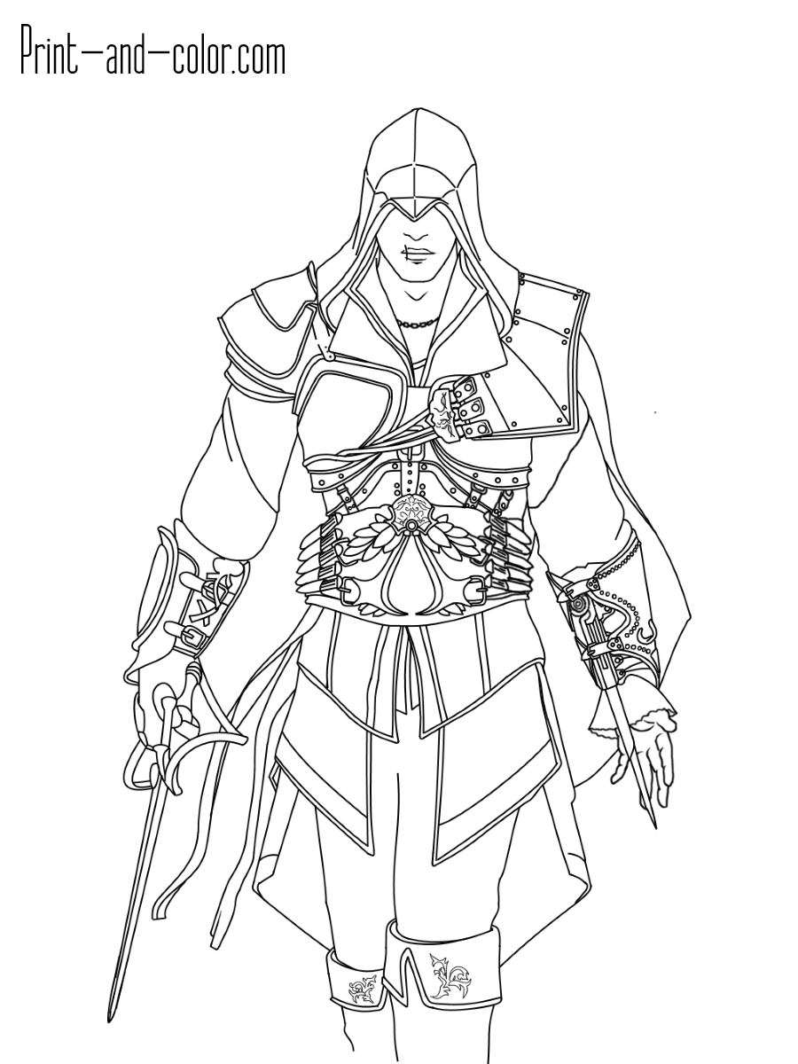 Assassin's Creed coloring pages | Print and Color.com