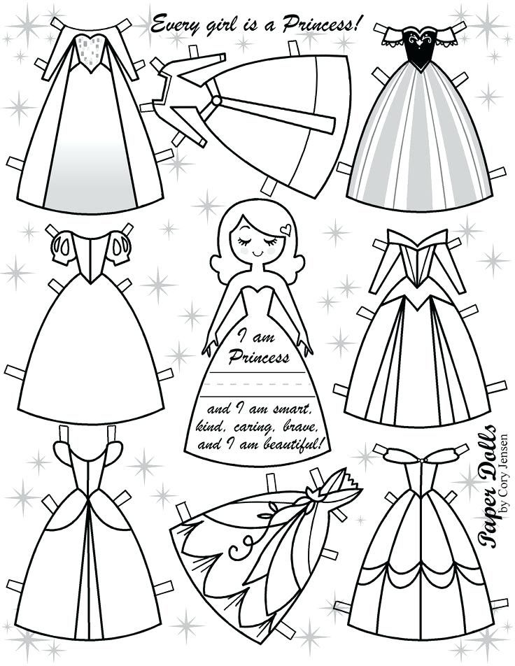 Paper Doll Template - Best Coloring ...