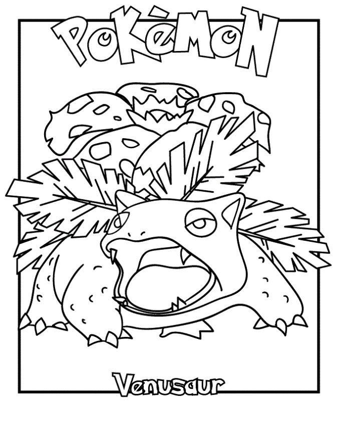 Venusaur Coloring Pages