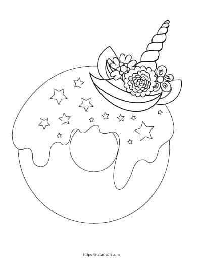 9+ Free Printable Donut Coloring Pages