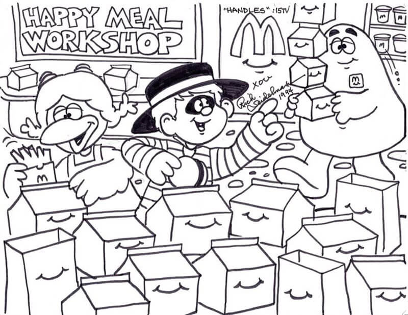 Grimace in Happy Meal Workshop coloring page - Download, Print or Color  Online for Free