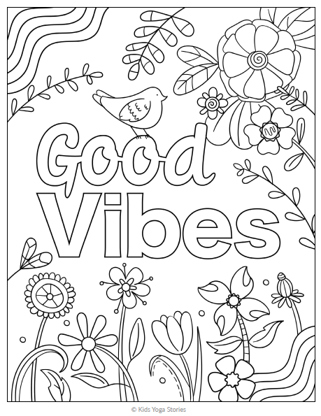 Coloring Pages for Kids - Positivity ...