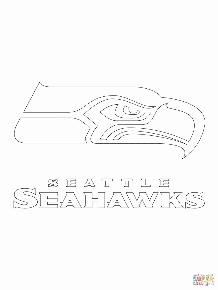Seattle Seahawks Logo Coloring page | SuperColoring.com | Seahawks ...