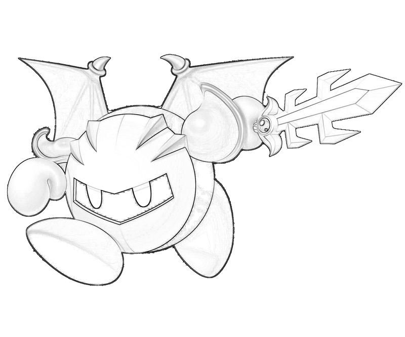 9 Pics of Meta Knight Coloring Book Page - Kirby and Meta Knight ...