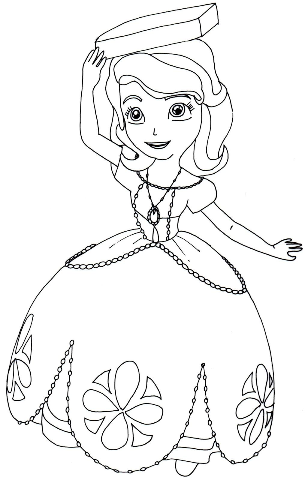 Sofia The First Coloring Pages: Perfect Posture - Sofia the First ...