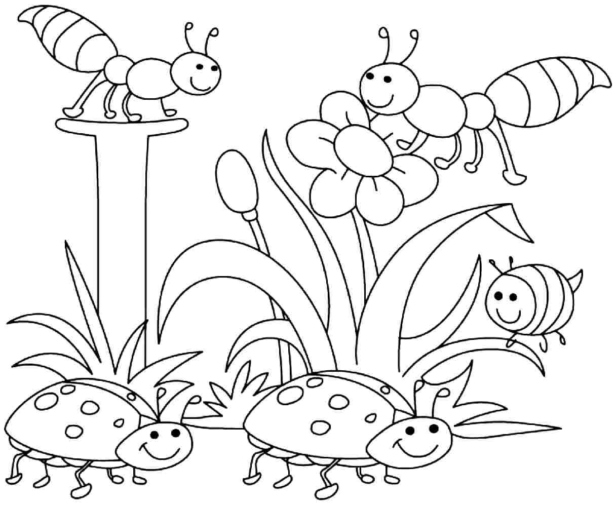 Printable Coloring Pictures For Spring - High Quality Coloring Pages