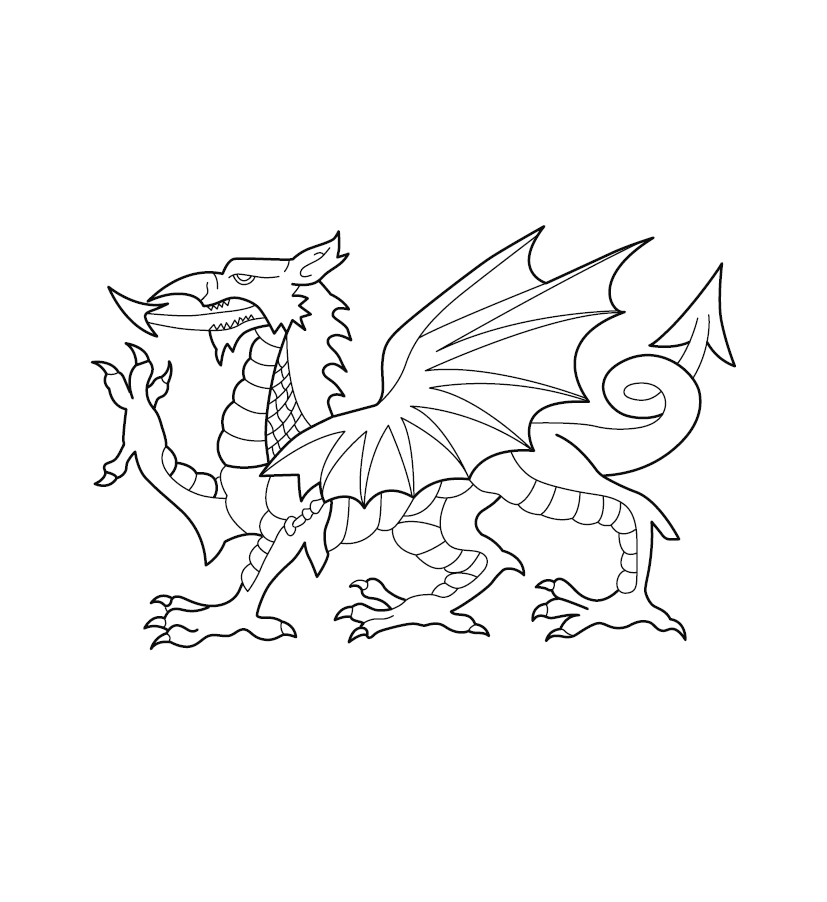 DRAGON COLOURING IMAGE | Free Colouring Book for Children – Monkey Pen Store