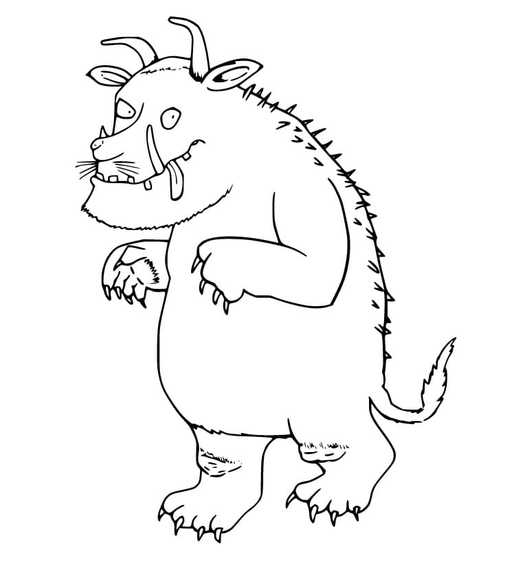 Gruffalo 1 Coloring Page - Free Printable Coloring Pages for Kids