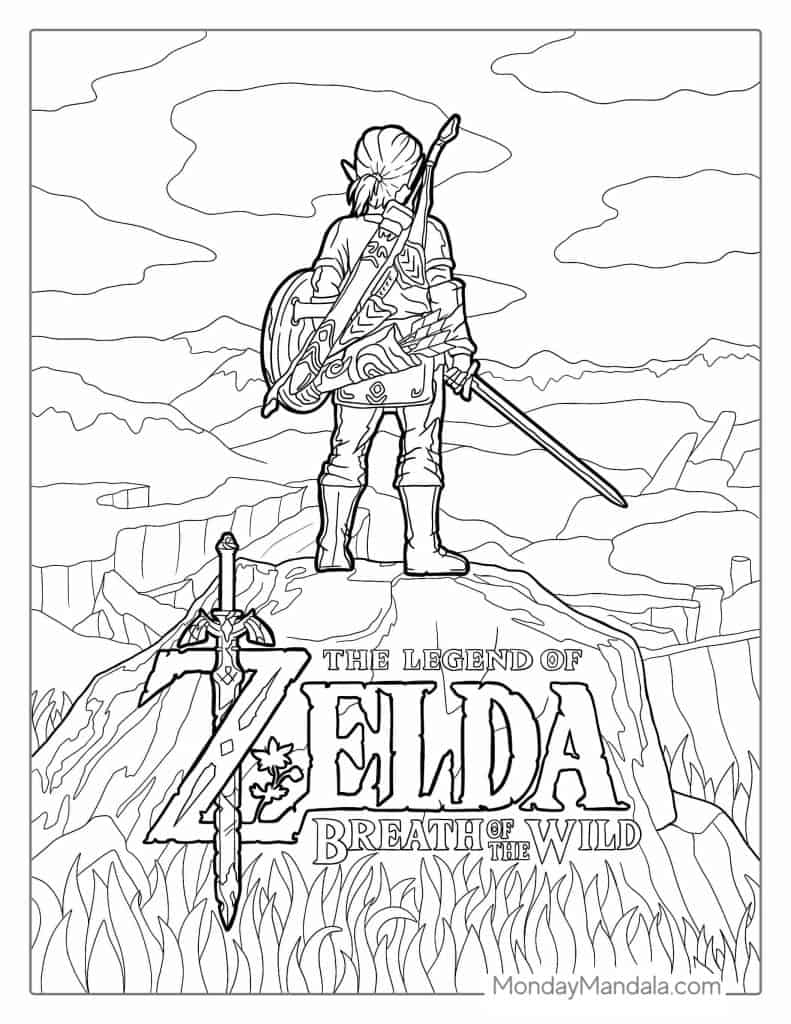 20 Zelda Coloring Pages (Free PDF Printables)