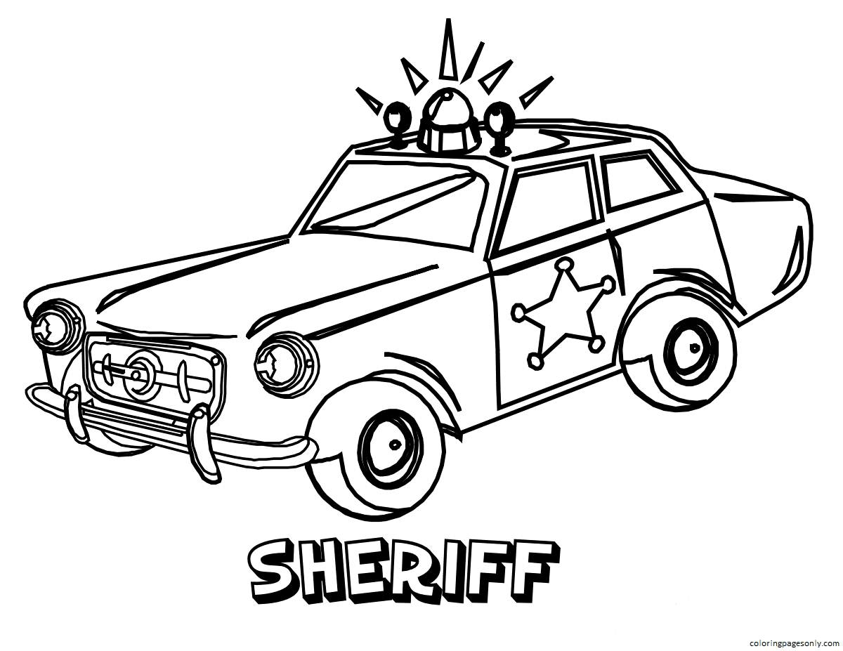 Police Car Fire Truck Coloring Pages - Emergency Coloring Pages - Coloring  Pages For Kids And Adults
