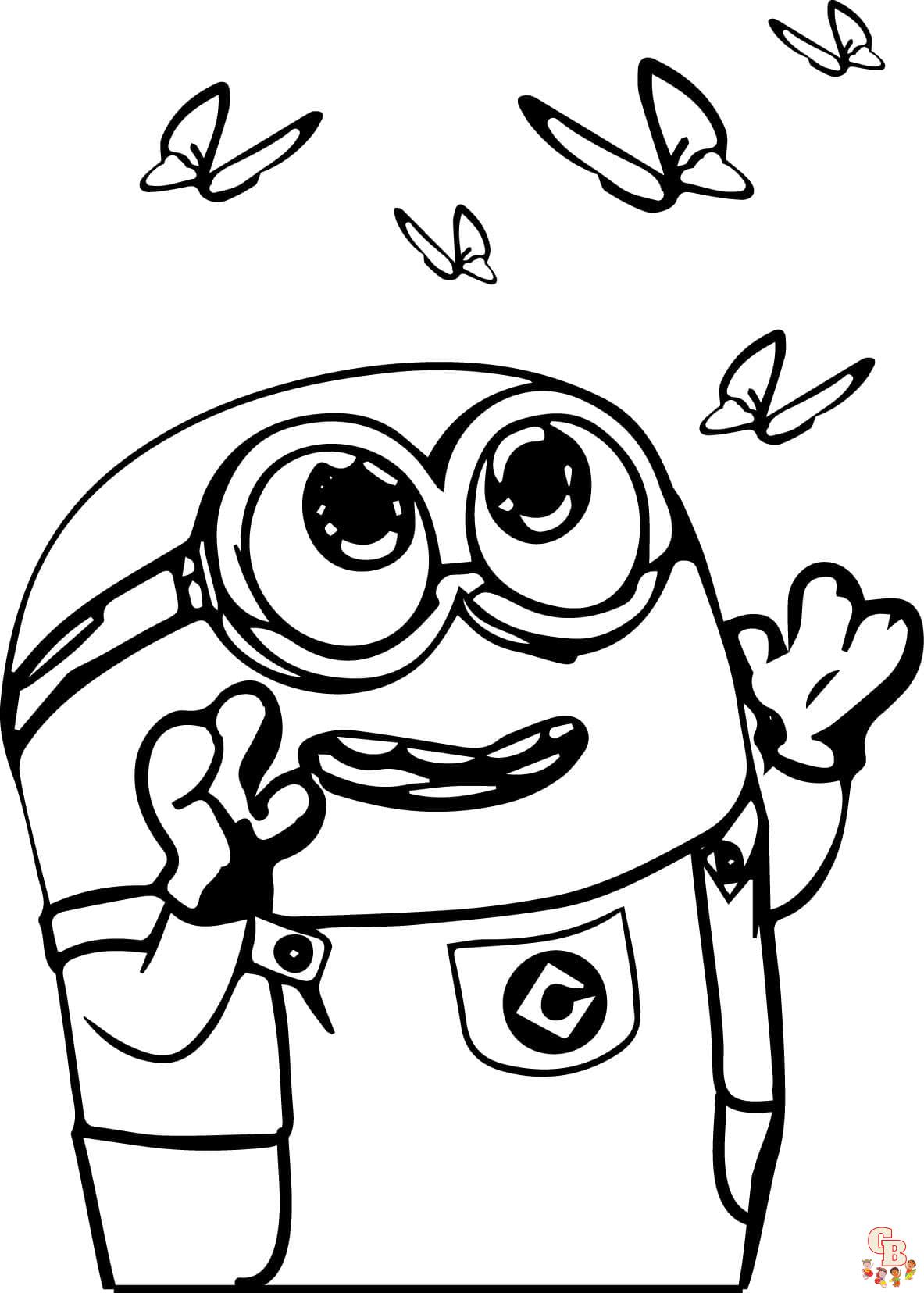 Cute Minions Coloring Pages: Free Printable Sheets for Kids