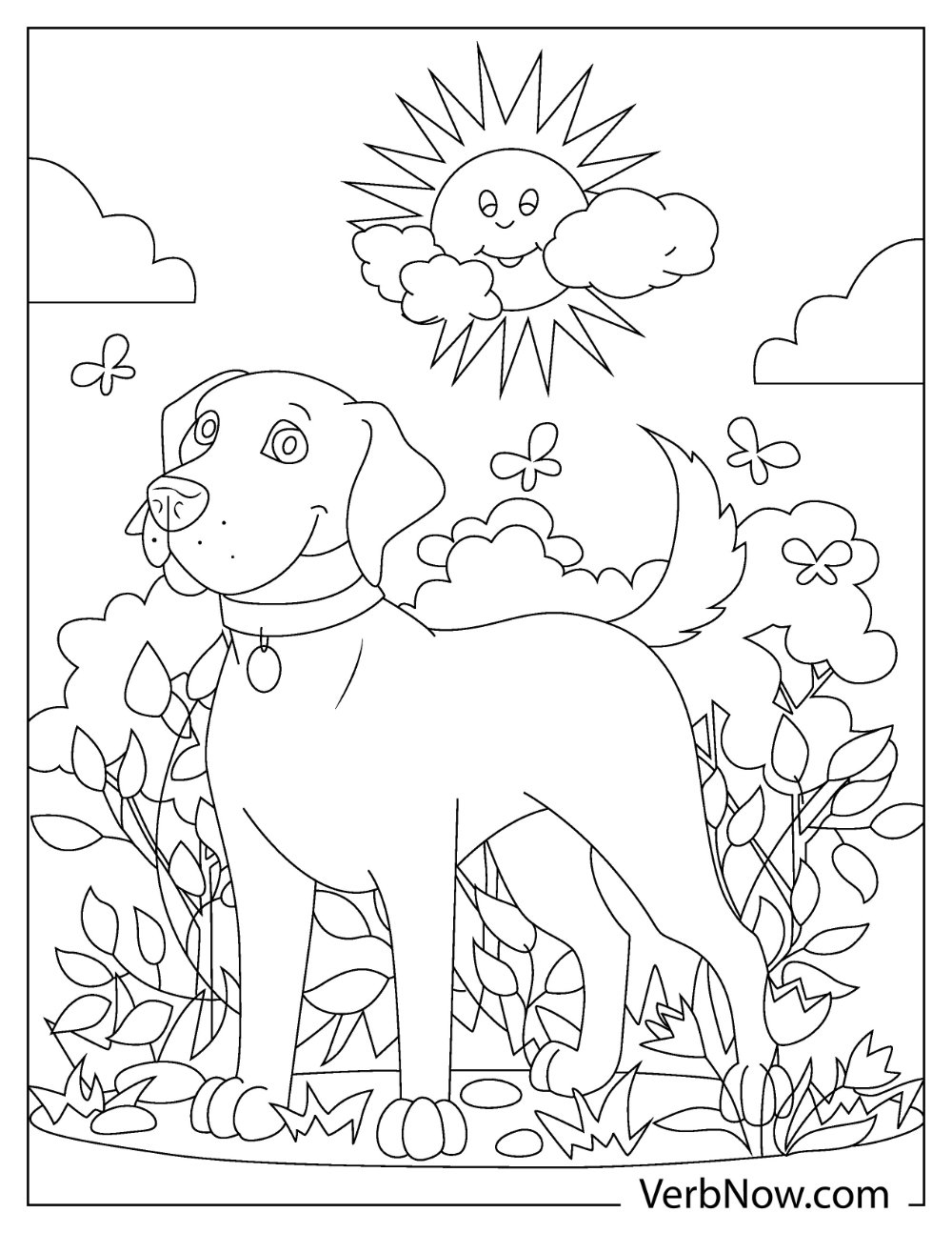 Free LABRADOR DOG Coloring Pages & Book for Download (Printable PDF) -  VerbNow