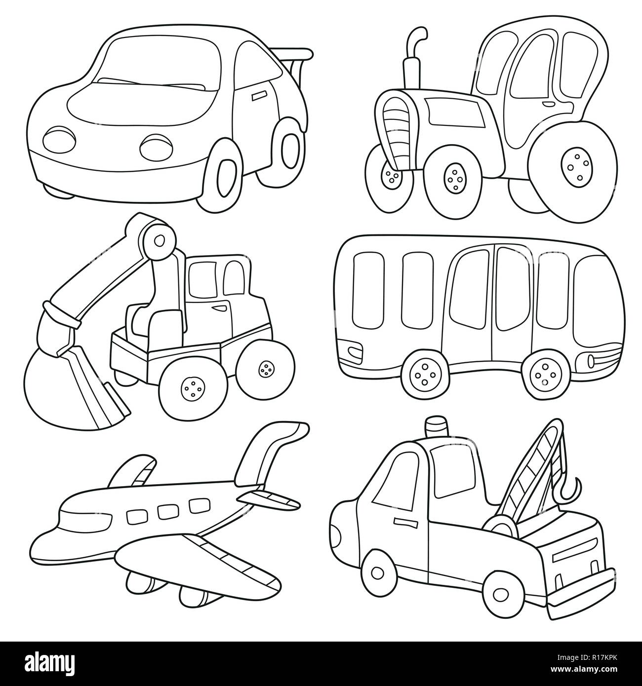 Cartoon transport. Coloring book Stock Vector Image & Art - Alamy