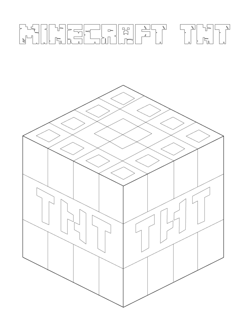 40 Printable Minecraft Coloring Pages