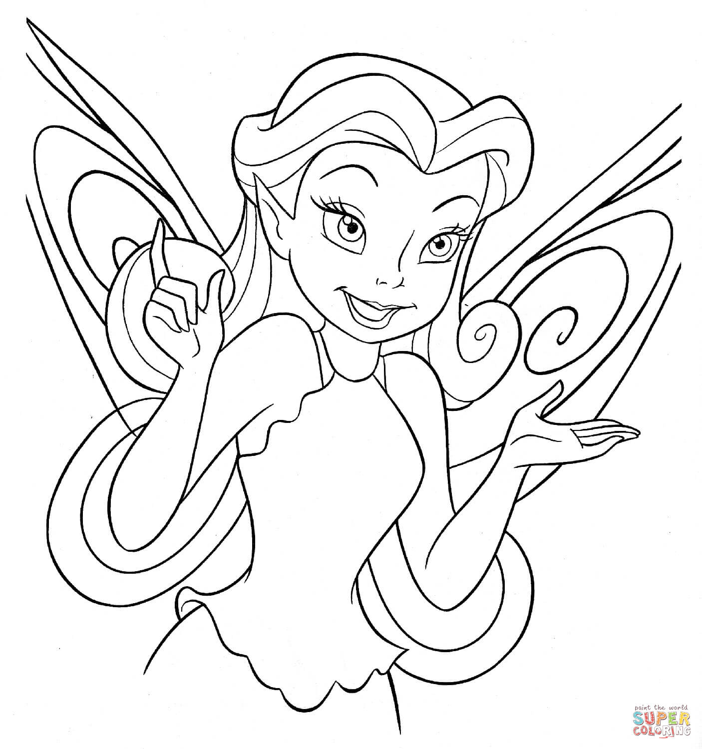 Beautiful Rosetta coloring page | Free Printable Coloring Pages