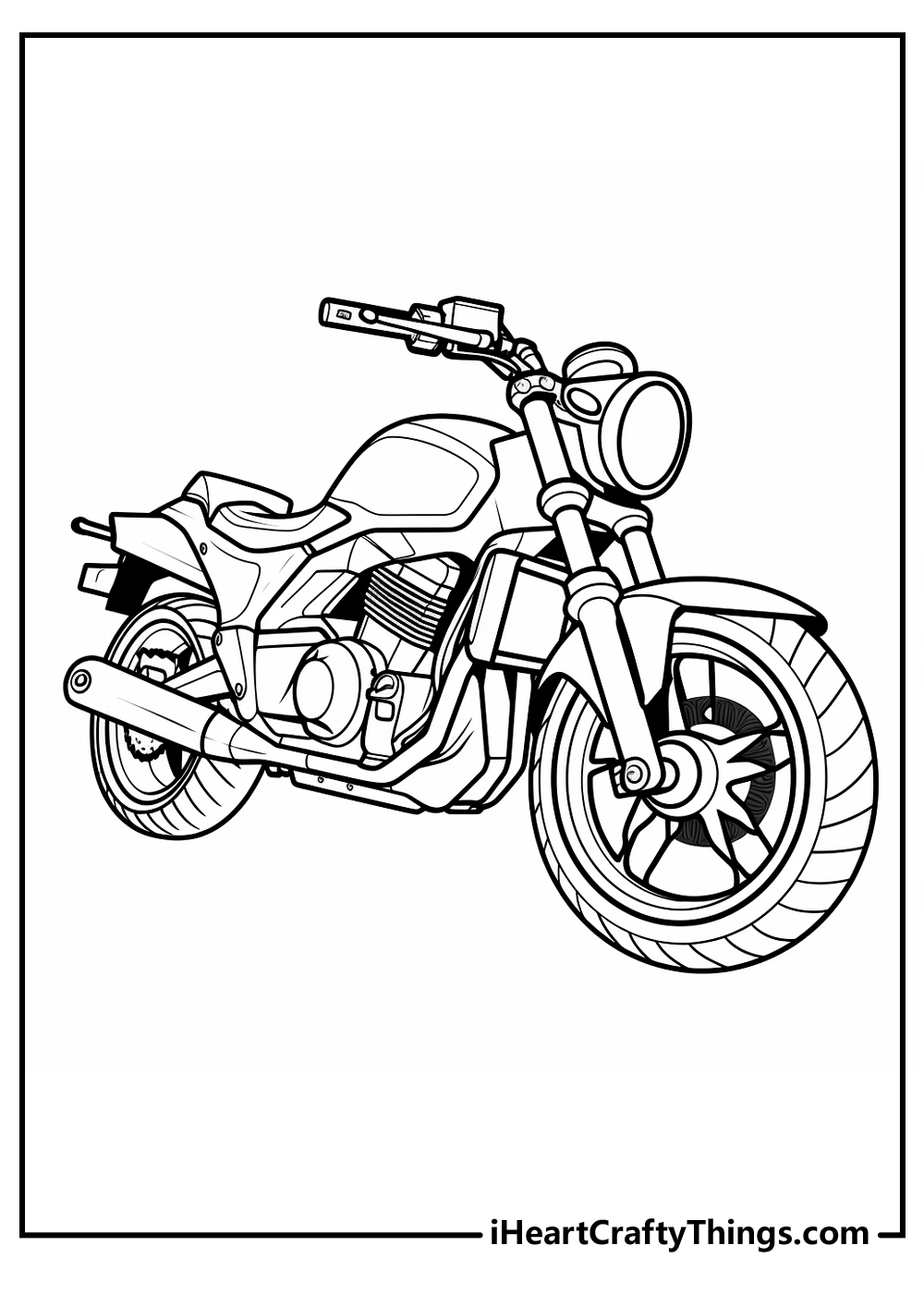15 Motorcycle Coloring Pages (100% Free Printables)