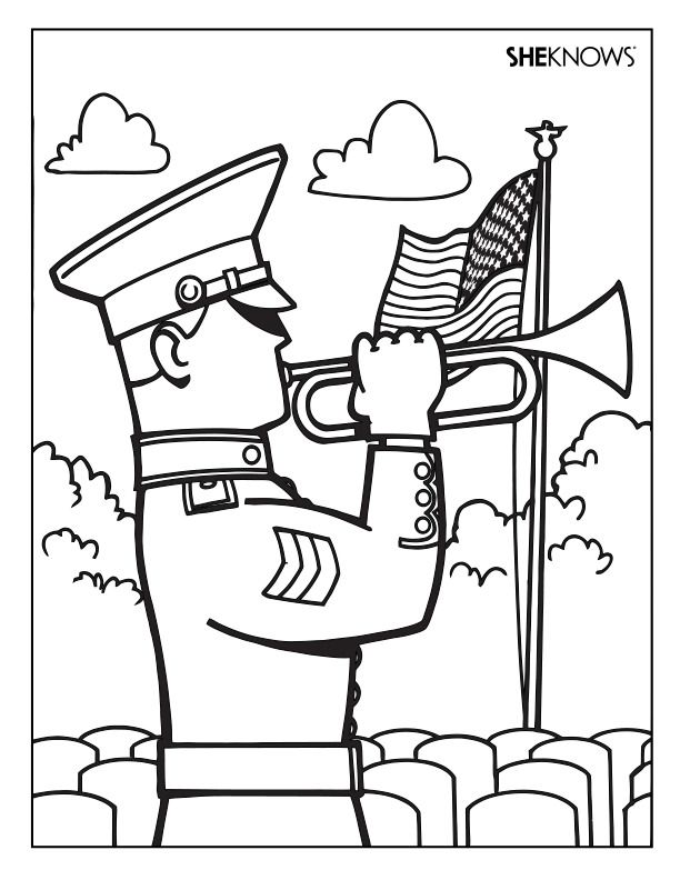 Soldier coloring page - Free Printable Coloring Pages