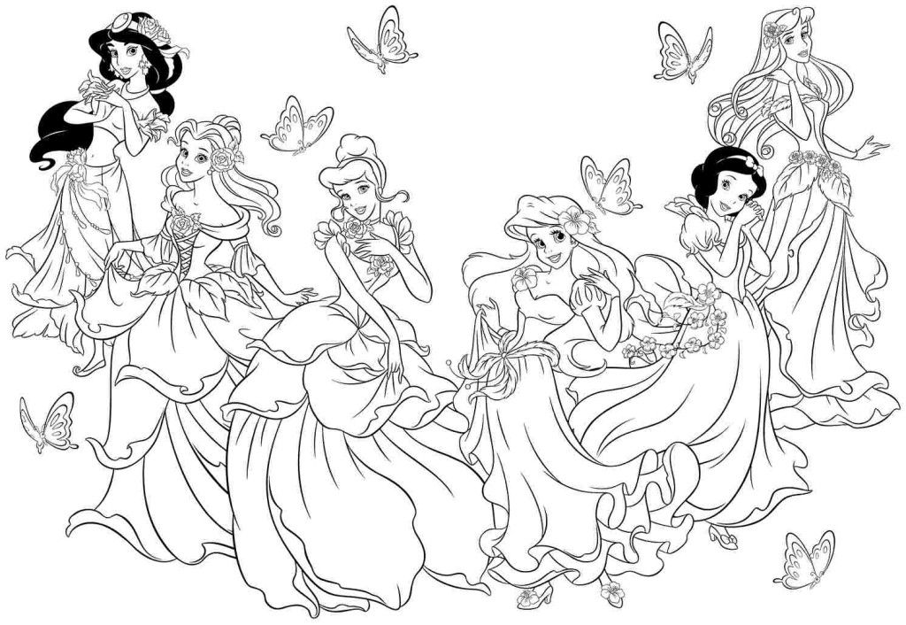 All Disney Princess Coloring Pages For Chrismas - Coloring Pages ...