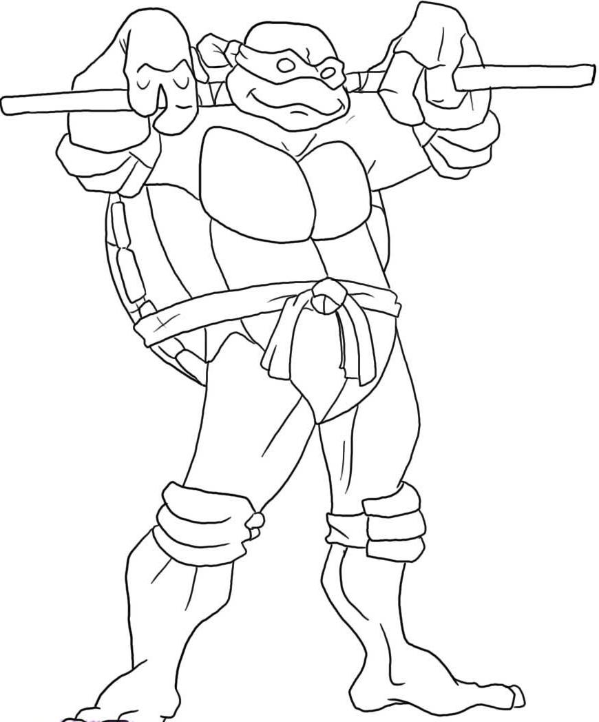 Mutant Ninja Turtles - Coloring Pages for Kids and for Adults